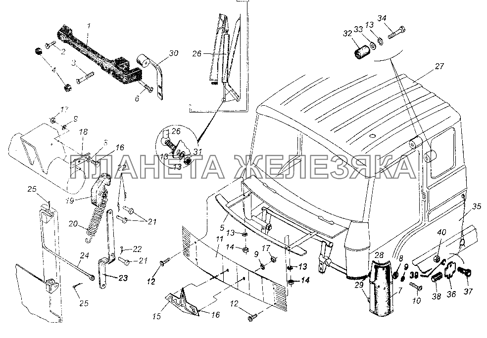 Каркас кабины МАЗ-64226